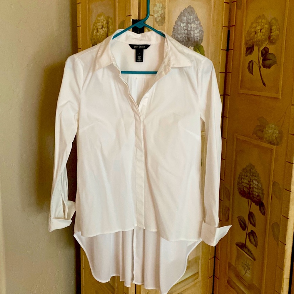 White House Black Market high low blouse